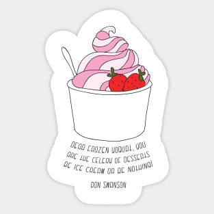 Frozen Yogurt Sticker